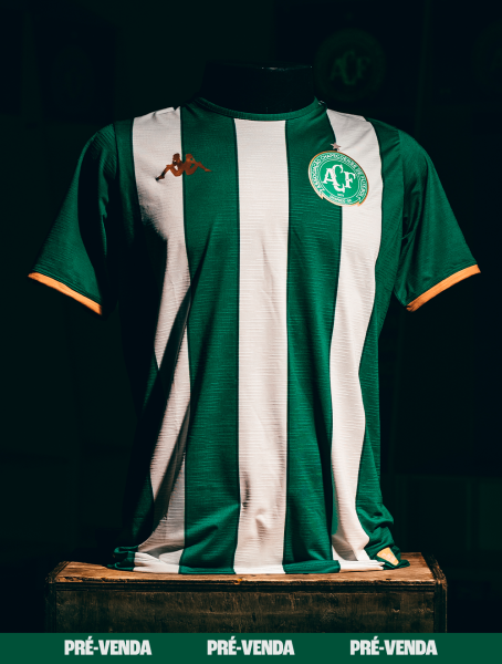 PR&Eacute;-VENDA Camisa Chapecoense I 2026 Home - Player Kombat - Verde/Branco - Masculina