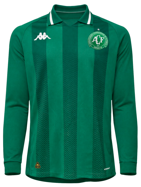 Camisa Chapecoense I Manga Longa 2025 Home - Player Kombat - Verde