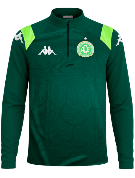 Blus&atilde;o Treino Atleta Chapecoense 2026 - Verde Escuro - Masculino