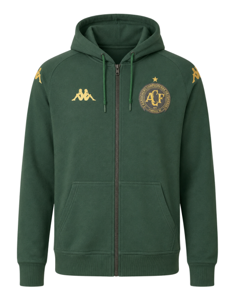Blus&atilde;o Moletom Viagem Chapecoense 2026 - Verde - Masculino