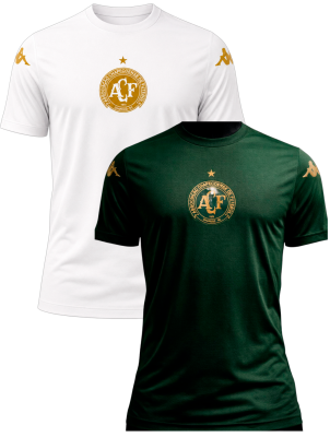 KIT Camisetas Viagem Chapecoense Verde + Branco