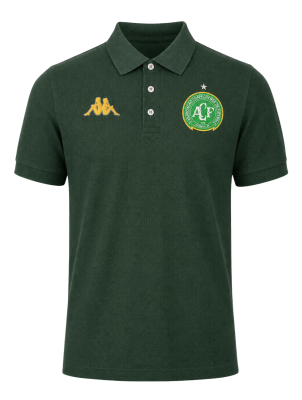 Camisa Polo Piquet Chapecoense 2026 - Verde Escuro - Masculina