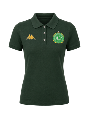 Camisa Polo Piquet Chapecoense 2026 - Verde Escuro - Feminina