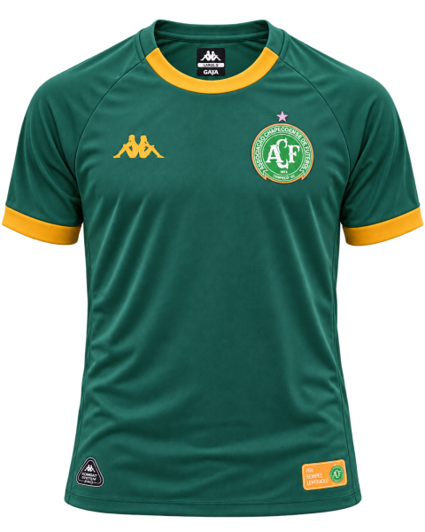 Camisa Chapecoense III 2026 Third - Player Kombat - Verde/Amarelo